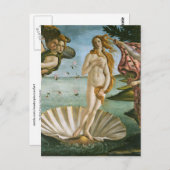 Geboorteplaats: Venus Renaissance Fine Vintage Briefkaart (Voorkant / Achterkant)