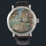 Geboorteplaats: Venus, Sandro Botticelli Horloge<br><div class="desc">De geboorte van Venus door Sandro Botticelli, een schilderij in de tempera op het houten paneel 1486, schildert de nieuw geboren Venus die uit het zee komt als een vrouw die op een grote schaal in de schelp van het zee naar de kust rijdt. Bloemen drijven in de wind die...</div>
