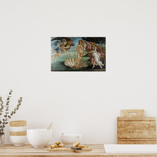 Geboorteplaats: Venus Sandro Botticelli Poster (Keuken)