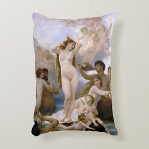 Geboorteplaats: Venus, William-Adolphe Bouguereau Accent Kussen