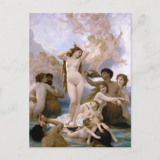 Geboorteplaats: Venus, William-Adolphe Bouguereau Briefkaart (Voorkant)
