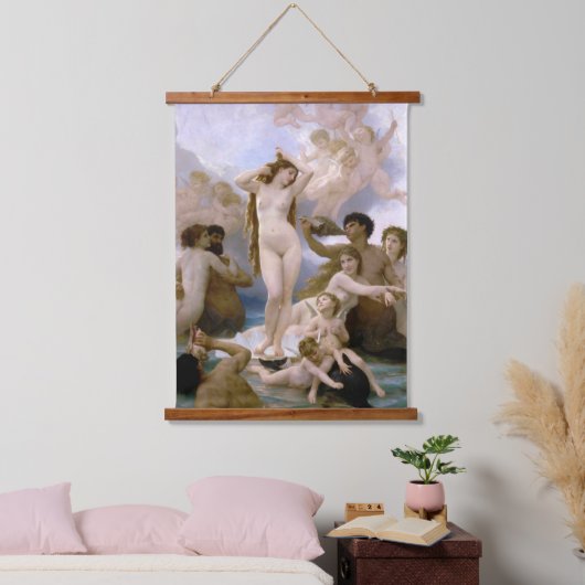 Geboorteplaats: Venus, William-Adolphe Bouguereau Hangend Wandkleed (Slaapkamer)