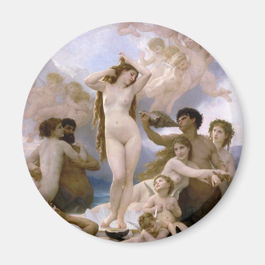 Geboorteplaats: Venus, William-Adolphe Bouguereau Magneet (Voorkant)