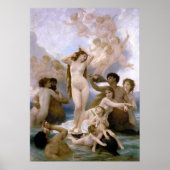 Geboorteplaats: Venus, William-Adolphe Bouguereau Poster (Voorkant)