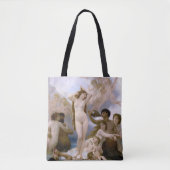 Geboorteplaats: Venus, William-Adolphe Bouguereau Tote Bag (Voorkant)