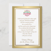 Geboorteplaats "Vrolijk Kerstfeest & Gelukkig Nieu Feestdagenkaart (Achterkant)