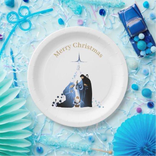 Geboorteplaats Vrolijke kerstgroeten Papieren Bordje (Feest)