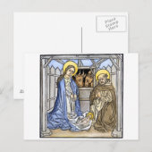Geboortescène uit een Italiaans Verlicht Evangelie Briefkaart (Voorkant / Achterkant)