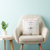 Geboortestaat Nursery Throw kussen Modern Giraffe (Stoel)