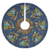 Geboortestal scène boomrok kerstboom rok (Voorkant)