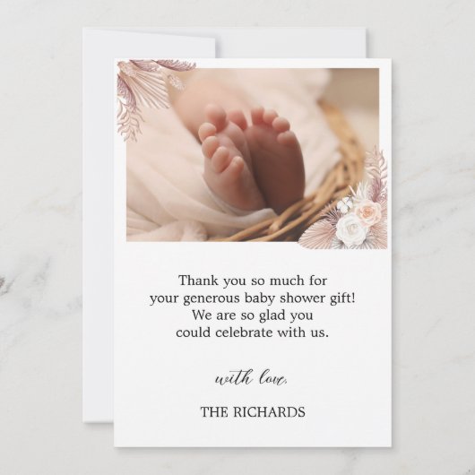 Geboortestatistieken 2 foto overlay script pasgebo aankondiging (Achterkant)