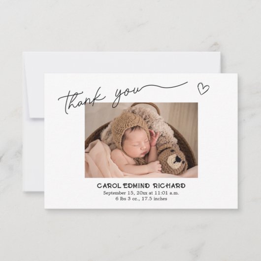 Geboortestatistieken Aankondiging Baby shower Foto (Voorkant)