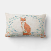 Geboortestatistieken Baby Boy Forest Nursery Fox Kussen (Achterkant)