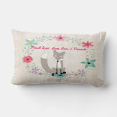 Geboortestatistieken Baby Girl Forest Creatures Fo Kussen (Achterkant)