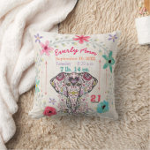 Geboortestatistieken Baby Meisje Oerwoud Wezen Oli Kussen (Deken)