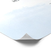 Geboortestatistieken Baby van onze Dreams Boy Nurs Poster (Hoek)