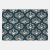 Geboortester van Wonder Mandala Mid Century Ogee Inpakpapier Vel (Voorkant)