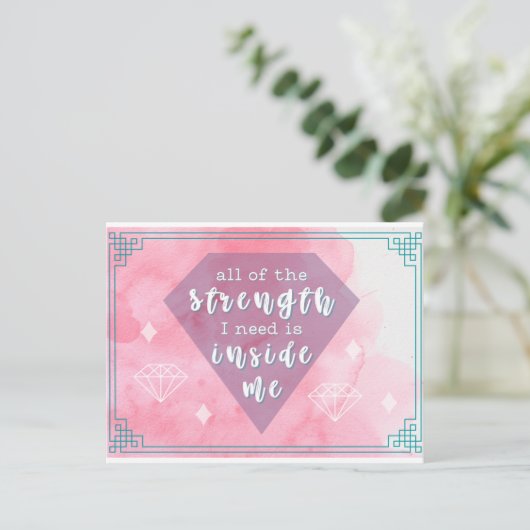 geboortetekaart briefkaart (Staand voorkant)