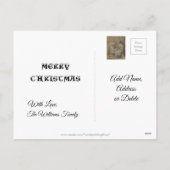 Geboortetekening Maagd Maria Baby Jesus Angel Wieg Feestdagenkaart (Achterkant)