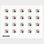 Geboortezonde Ronde Sticker (Vel)
