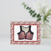  gebooste folkkostuum briefkaart (Staand voorkant)