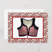  gebooste folkkostuum briefkaart (Voorkant / Achterkant)