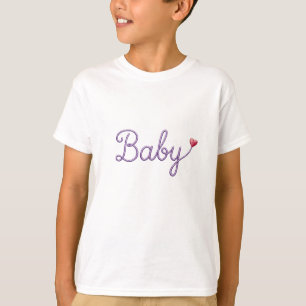 Geborduurd Babyhart T-shirt