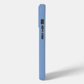 Geborduurd Blauw Case-Mate iPhone Case (Achterkant / Links)