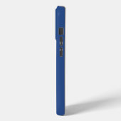 Geborduurd Blauw Case-Mate iPhone Case (Achterkant / Links)