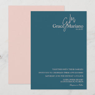 Geborduurd Blauw  Roze Script Logo Trouw    Kaart