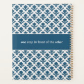 Geborduurd Blauw & Wit Frans Tapijt Planner (Achterkant)