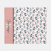 Geborduurd Bloemen Dekbed van Fleece (Voorkant (Horizontaal))