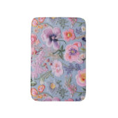 Geborduurd bloemennaadloos patroon badmat (Voorkant Verticaal)