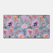 Geborduurd bloemennaadloos patroon bureaumat (Voorkant)