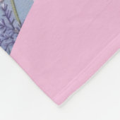 Geborduurd bloemennaadloos patroon fleece deken (Hoek)