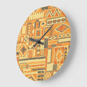Geborduurd Bohemian Patchwork Naadloos Patroon Grote Klok (Hoek)
