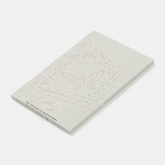 Geborduurd Crazy Quilt Post-it Note Pad (Schuin)