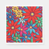 Geborduurd Daisy Design Servet (Voorkant)