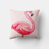 geborduurd Flamingo Kussen (Achterkant)