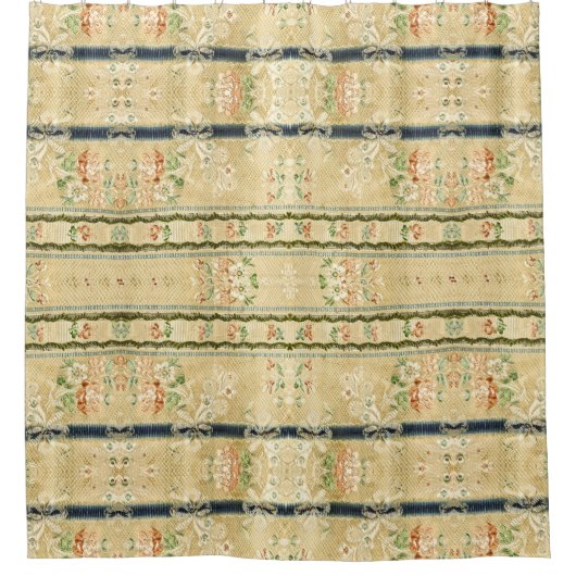  geborduurd Floral Shower Curtain Douchegordijn (Voorkant)