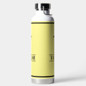 Geborduurd Geel Waterfles (Links)