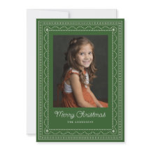 Geborduurd kerstpatroon