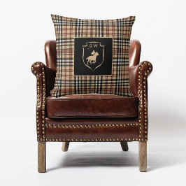 Geborduurd Klassiek Tartan Schotlandruit Polo Moch Kussen