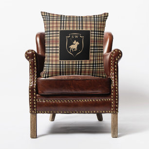 Geborduurd Klassiek Tartan Schotlandruit Polo Moch Kussen