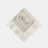 Geborduurd Lace Trouwpapier Servet (Hoek)