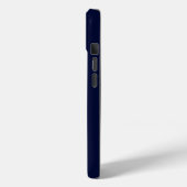 Geborduurd Navy Blauw Case-Mate iPhone Case (Achterkant / Links)