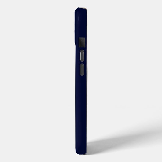 Geborduurd Navy Blauw Case-Mate iPhone Case (Achterkant / Links)