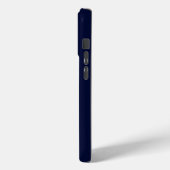 Geborduurd Navy Blauw  Case-Mate iPhone Case (Achterkant / Links)
