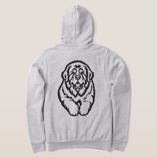 Geborduurd Newfoundland embleem Hoodie (Laag Achter)