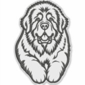 Geborduurd Newfoundland embleem Sticker (Voorkant)
